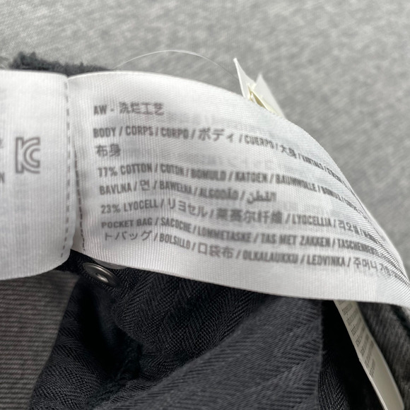 Abercrombie & Fitch High Rise Loose Jeans Womens 25 Curve Love Gray Studded NWT - Picture 16 of 16